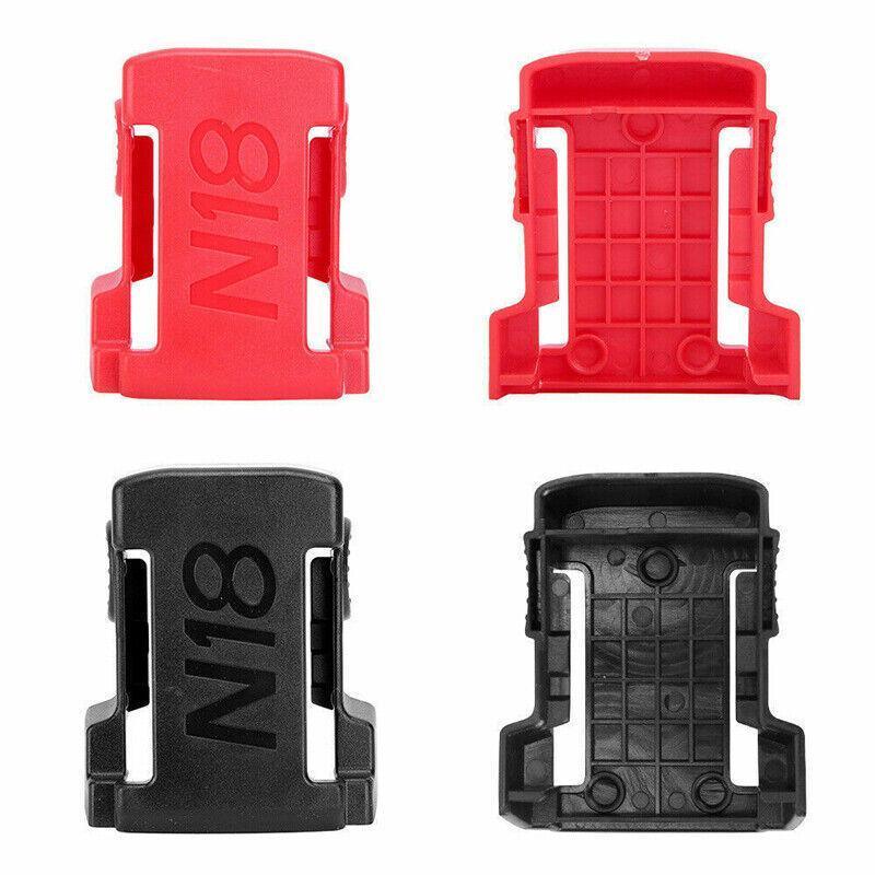5Pcs Battery Mount Holder Stand For Milwaukee M18 18V Tool Battery Accessories - Black V528-TOOL-5PCS-BLACK-789562