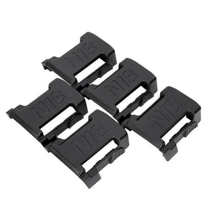 5Pcs Battery Mount Holder Stand For Milwaukee M18 18V Tool Battery Accessories - Black V528-TOOL-5PCS-BLACK-789562