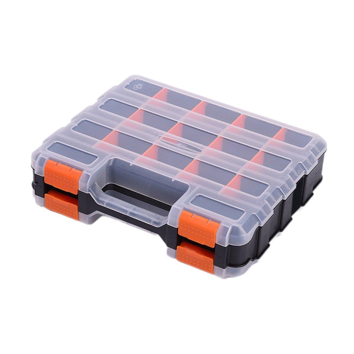 Double Sided Portable Hardware Tools Storage Box Parts Organizer Accessories Box V528-TOOL-ACCESSORY-BOX-857142