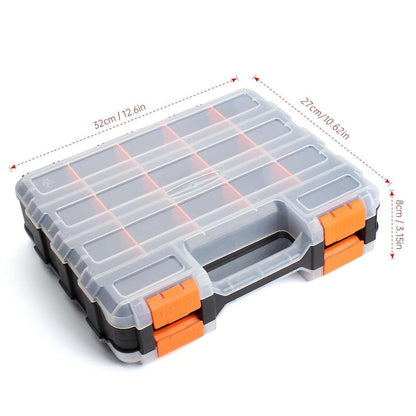 Double Sided Portable Hardware Tools Storage Box Parts Organizer Accessories Box V528-TOOL-ACCESSORY-BOX-857142