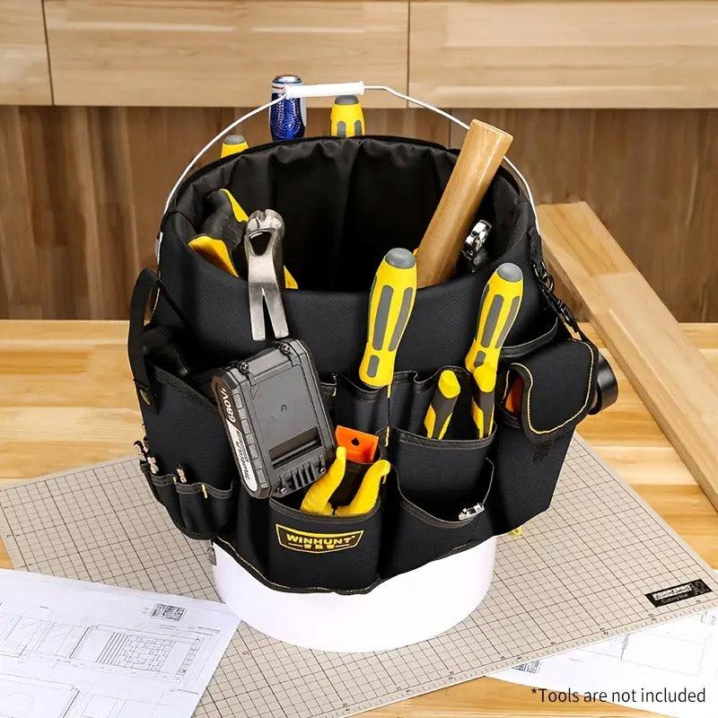 Multifunctional Bucket Bag Hardware Tools Organizer Repair Toolkit Storage Case V528-TOOL-BUCKET-BAG-594283