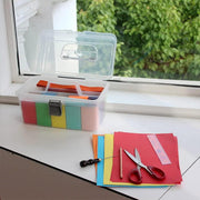 Translucent Three Layer Toolbox Multifunctional Folding Storage Box Organizer V528-TOOLBOX-797636