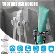 Toothbrush Holder Wall Mount Sucker Bathroom Suction Cup Toothpaste Storage Rack - Purple V528-TOOTHBRUSHHOLDER-PURPLE-145132