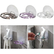Toothbrush Holder Wall Mount Sucker Bathroom Suction Cup Toothpaste Storage Rack - Purple V528-TOOTHBRUSHHOLDER-PURPLE-145132
