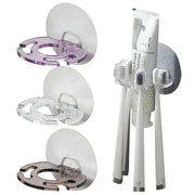 Toothbrush Holder Wall Mount Sucker Bathroom Suction Cup Toothpaste Storage Rack - Purple V528-TOOTHBRUSHHOLDER-PURPLE-145132