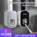 Ecoco Wall Mount Auto Ands Free Toothpaste Dispenser Automatic Toothpaste Squeez - Black V528-TOOTHPASTEEQUIP-BLACK629369