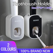 Ecoco Wall Mount Auto Ands Free Toothpaste Dispenser Automatic Toothpaste Squeez - Grey V528-TOOTHPASTEEQUIP-GREY231477
