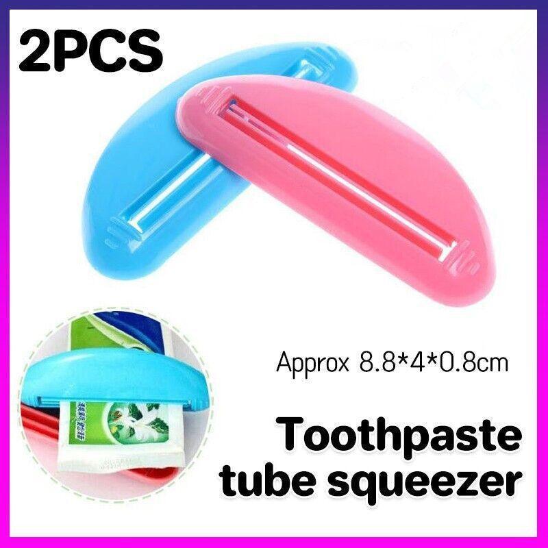2Pcs Plastic Toothpaste Tube Squeezer Cream Dispenser Press Rolling Roller Tool V528-TOOTHPASTEHOLDER-2PCS-742233