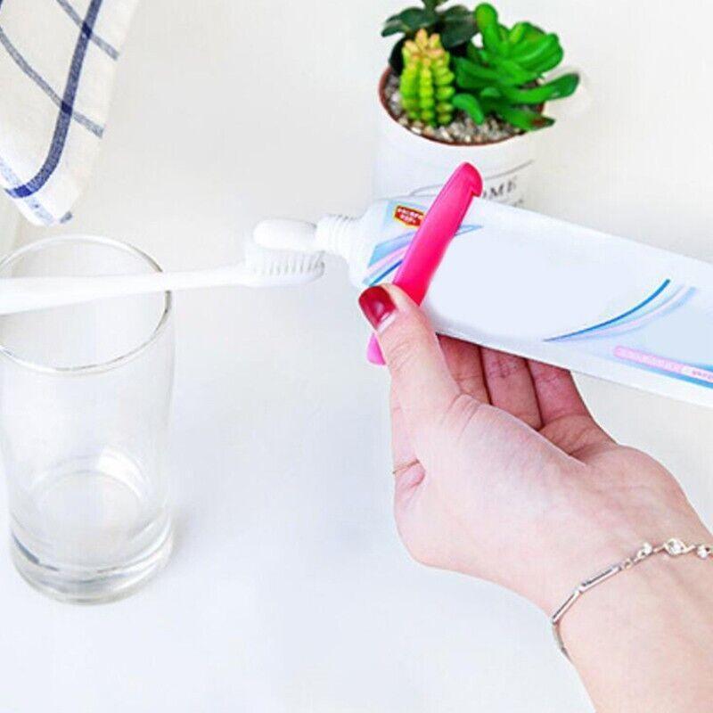 2Pcs Plastic Toothpaste Tube Squeezer Cream Dispenser Press Rolling Roller Tool V528-TOOTHPASTEHOLDER-2PCS-742233