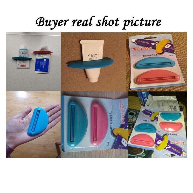 2Pcs Plastic Toothpaste Tube Squeezer Cream Dispenser Press Rolling Roller Tool V528-TOOTHPASTEHOLDER-2PCS-742233