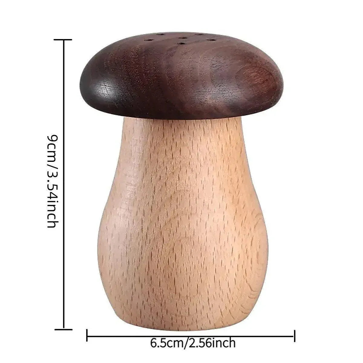 Solid Wood Toothpick Holder Black Walnut Beech Cute Mushroom Toothpick Box V528-TOOTHPICK-BOX-431527