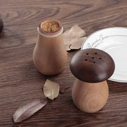 Solid Wood Toothpick Holder Black Walnut Beech Cute Mushroom Toothpick Box V528-TOOTHPICK-BOX-431527