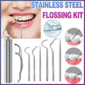 8Pcs Stainless Steel Toothpick Set Metal Flossing Portable Toothpick Box Holder V528-TOOTHPICKINGTOOL-8PCS-17407