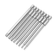8PCS T8 to T40 Torx Screwdriver Bit Set 100mm S2 Steel Hex Tip Head V528-TORSCREWDRIVER-985990