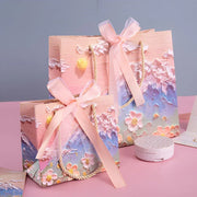 10pcs Oil Painting Gift Paper Bags for Birthday and Holiday Gift Packaging Tote - S V528-TOTE-BAG-10PCS-S-988013