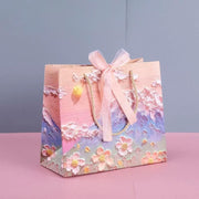 10pcs Oil Painting Gift Paper Bags for Birthday and Holiday Gift Packaging Tote - S V528-TOTE-BAG-10PCS-S-988013
