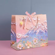 10pcs Oil Painting Gift Paper Bags for Birthday and Holiday Gift Packaging Tote - S V528-TOTE-BAG-10PCS-S-988013