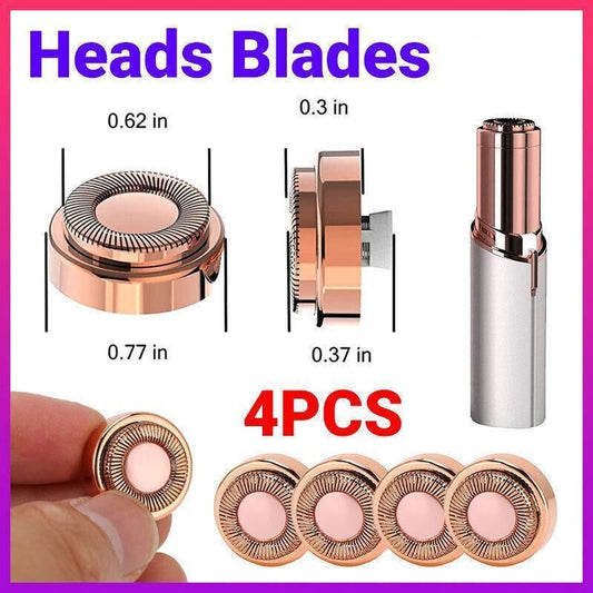 4Pcs For Gen1 Flawless Touch Facial Clean Hair Remover Replacement Heads Blades V528-TOUCHFACIAL-4PCS-776425