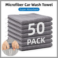 50pcs Microfibre Cleaning Cloths Household Car Dusting Wipes Reusable Soft Towel V528-TOWEL-GREY-50PCS-528008