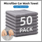 50pcs Microfibre Cleaning Cloths Household Car Dusting Wipes Reusable Soft Towel V528-TOWEL-GREY-50PCS-528008