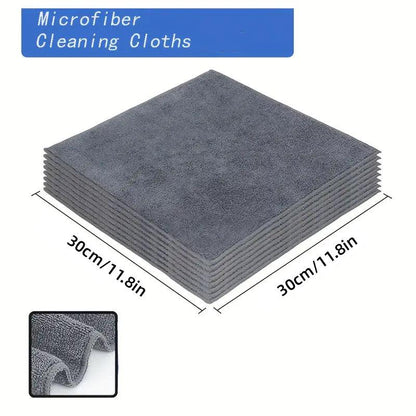 50pcs Microfibre Cleaning Cloths Household Car Dusting Wipes Reusable Soft Towel V528-TOWEL-GREY-50PCS-528008