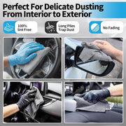 50pcs Microfibre Cleaning Cloths Household Car Dusting Wipes Reusable Soft Towel V528-TOWEL-GREY-50PCS-528008