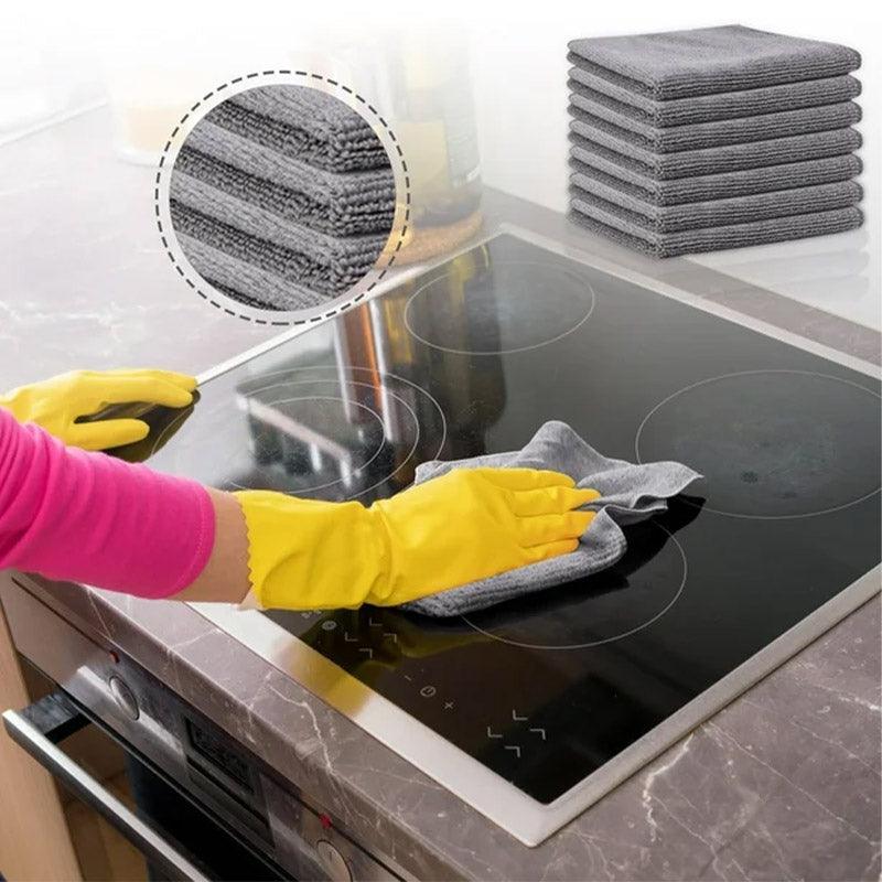 50pcs Microfibre Cleaning Cloths Household Car Dusting Wipes Reusable Soft Towel V528-TOWEL-GREY-50PCS-528008