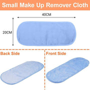 Microfibre Makeup Remover Towel Soft Face Cleaning Cloth Reusable Eraser 40x20cm - Light Blue V528-TOWEL-LIGHTBLUE-327503