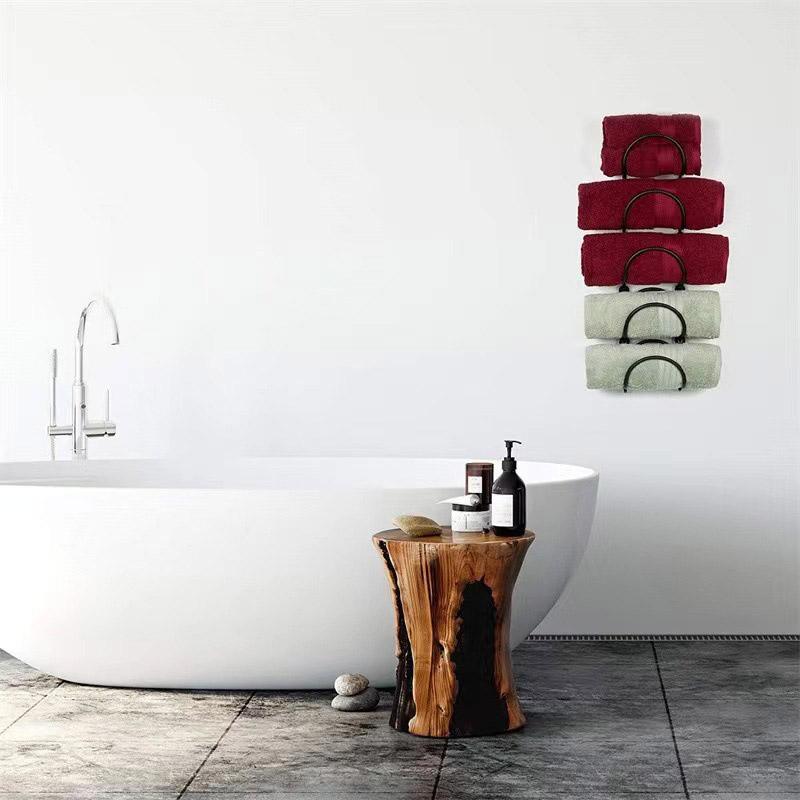 Multifunctional Wall Mounted Bathroom Storage Rack Multi Layer Towel and Wine V528-TOWEL-RACK-436386