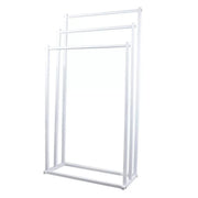 3 Tier Metal Towel Rack Freestanding 3 Bars Drying Shelf Holder Stand Organizer V528-TOWEL-RACK-WHITE-526635