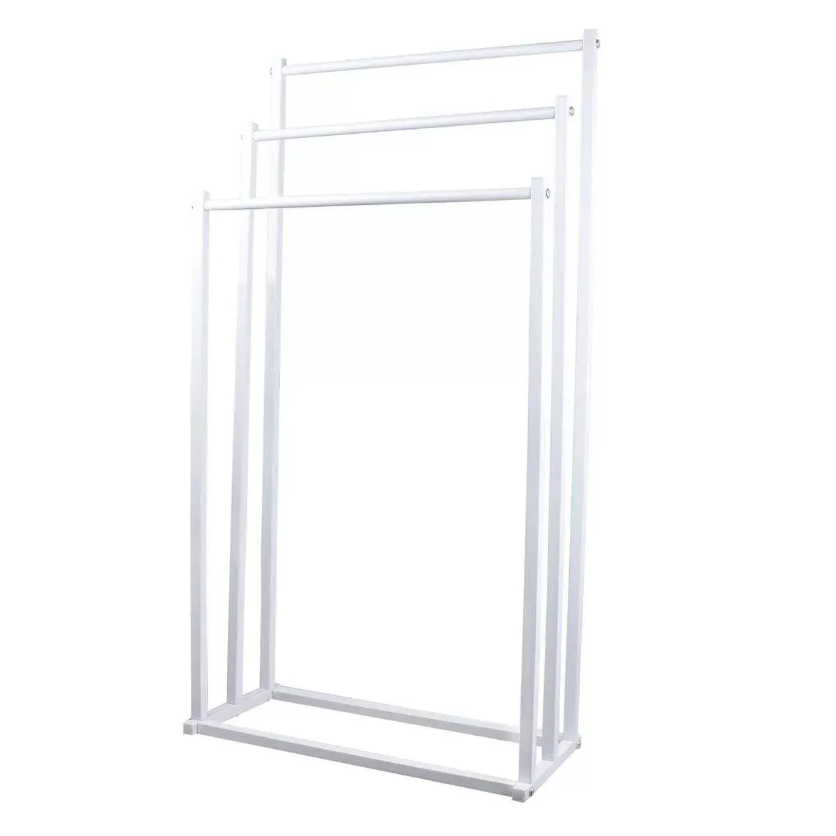 3 Tier Metal Towel Rack Freestanding 3 Bars Drying Shelf Holder Stand Organizer V528-TOWEL-RACK-WHITE-526635