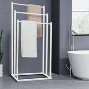 3 Tier Metal Towel Rack Freestanding 3 Bars Drying Shelf Holder Stand Organizer V528-TOWEL-RACK-WHITE-526635