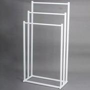 3 Tier Metal Towel Rack Freestanding 3 Bars Drying Shelf Holder Stand Organizer V528-TOWEL-RACK-WHITE-526635