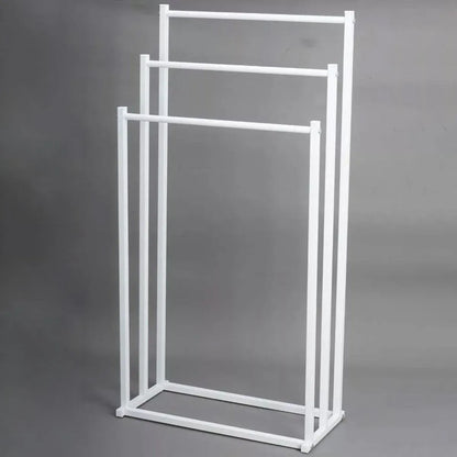 3 Tier Metal Towel Rack Freestanding 3 Bars Drying Shelf Holder Stand Organizer V528-TOWEL-RACK-WHITE-526635