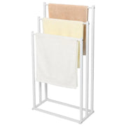 3 Tier Metal Towel Rack Freestanding 3 Bars Drying Shelf Holder Stand Organizer V528-TOWEL-RACK-WHITE-526635