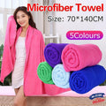 Microfiber Towel Gym Sport Footy Travel Camping Swimming Beach Bath Microfibre - Pink V528-TOWELGYM-PINK-977523