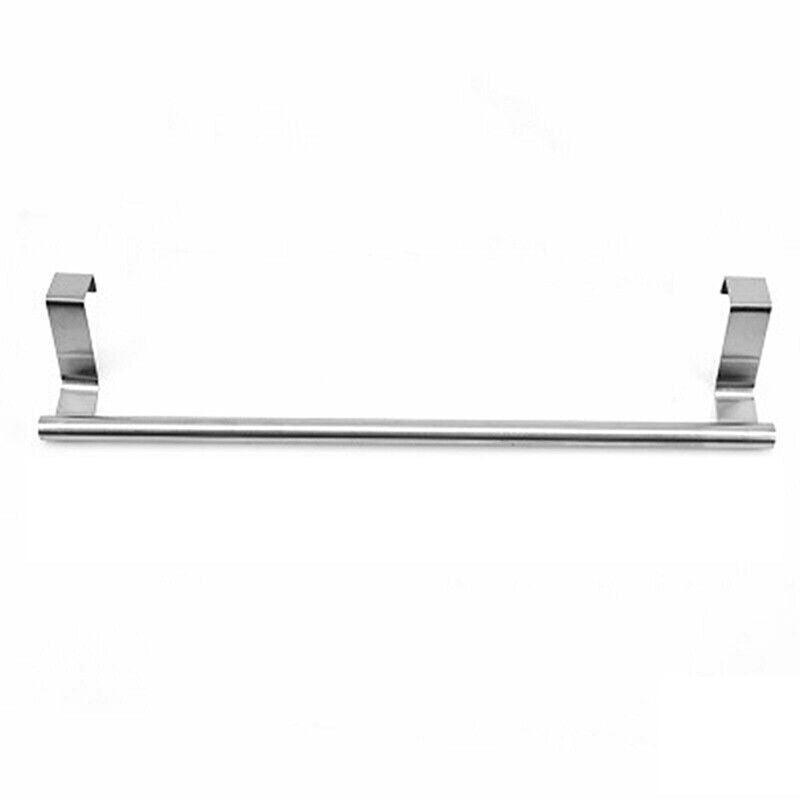 Stainless Steel Over Door Towel Rack Cupboard Hanging Rail for Kitchen Bathroom - 23.7CM V528-TOWELRACK-23-7CM-199012