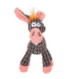 Squeaky Dog Toy Plush Chew Rope Pet Puppy Toys with Squeaker Crinkle for Teething - Grey Donkey V528-TOY-GREYHORSE-13051