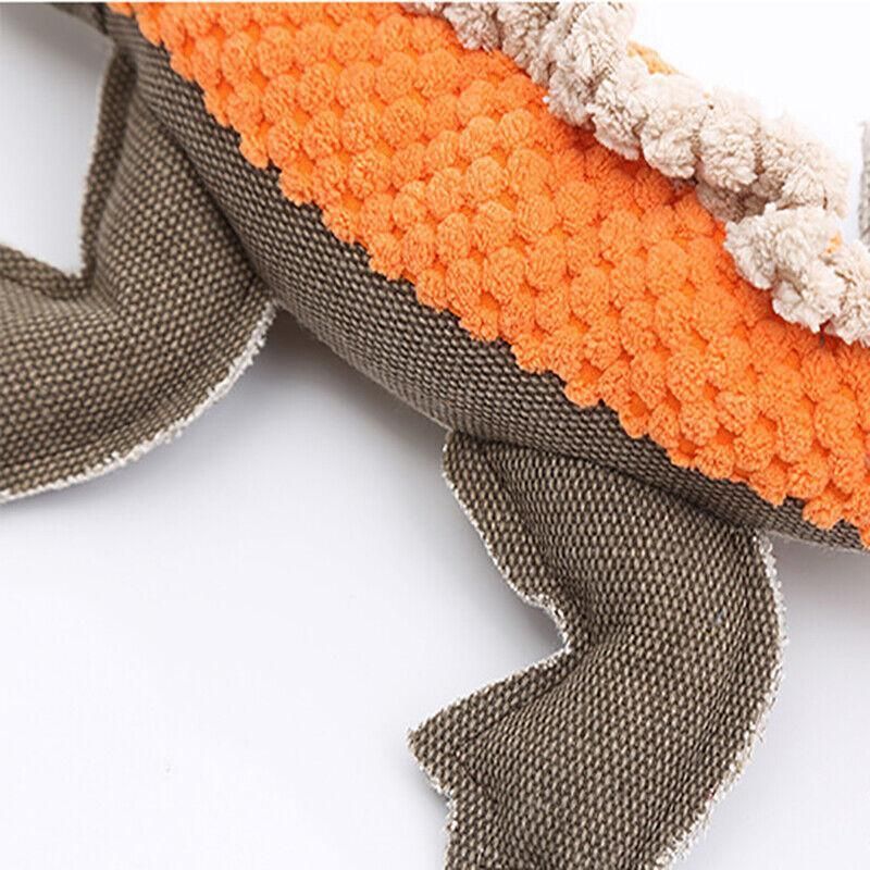 Squeaky Dog Toy Plush Chew Rope Pet Puppy Toys with Squeaker Crinkle for Teething - White Donkey V528-TOY-WHITEHORSE-56120