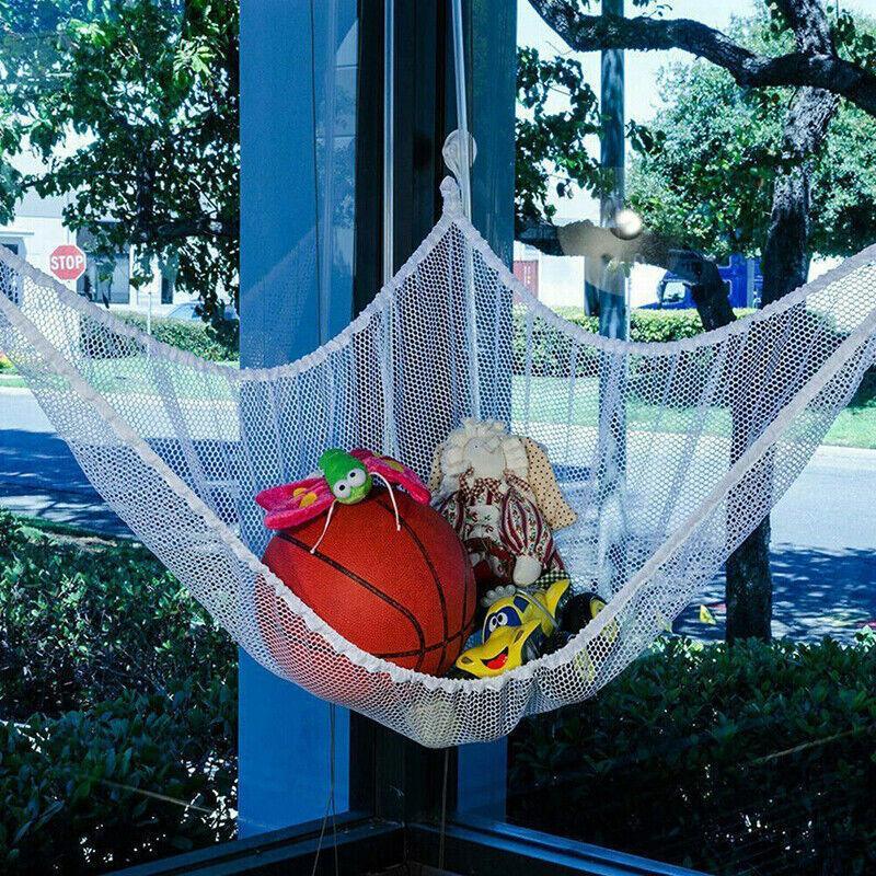 Soft Large Toy Hammock Mesh Net Storage Organizer for Bedroom Plush Toys - White V528-TOYHAMMOCK-WHITE-5812
