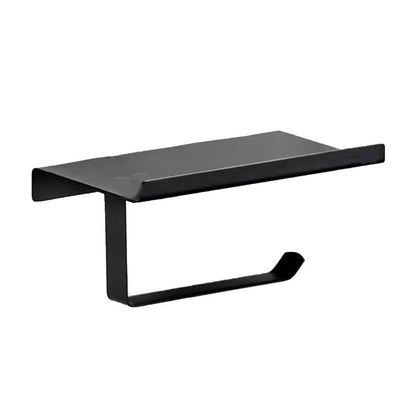 304 Stainless Steel Toilet Paper Holder Non-perforated Roll with Phone Rack - Silver V528-TP-HOLDER-BRIGHT-K7-176264