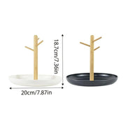 Branch Tray Desktop Storage Organizer Key Holder Rack for Living Room Entryway - White V528-TP-WHITE-776766