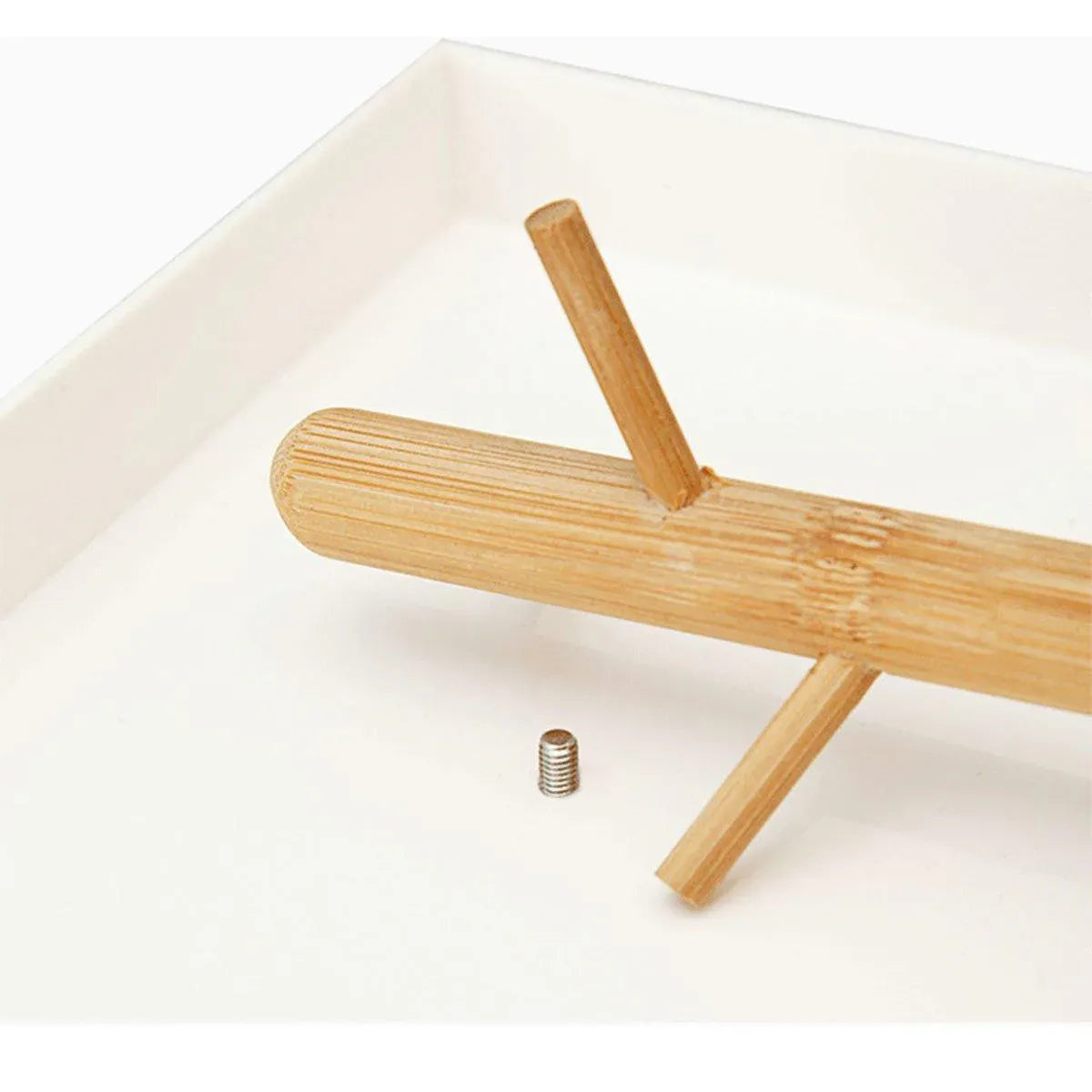Branch Tray Desktop Storage Organizer Key Holder Rack for Living Room Entryway - White V528-TP-WHITE-776766
