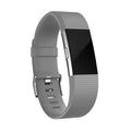 L Size Silicone Watch Wrist Sports Strap For Fitbit Charge Band Wristband Replacement - Grey V528-TPEWRISTBAND-L-GREY-924750