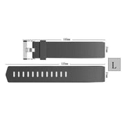 L Size Silicone Watch Wrist Sports Strap For Fitbit Charge Band Wristband Replacement - Grey V528-TPEWRISTBAND-L-GREY-924750
