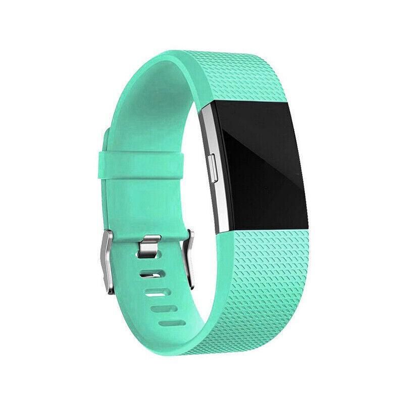 L Size Silicone Watch Wrist Sports Strap For Fitbit Charge Band Wristband Replacement - Lake Blue V528-TPEWRISTBAND-L-LAKEBLUE-281299