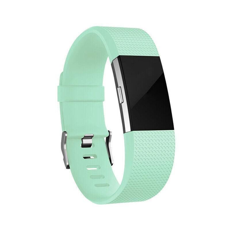 L Size Silicone Watch Wrist Sports Strap For Fitbit Charge Band Wristband Replacement - Mint Green V528-TPEWRISTBAND-L-MINTGREEN-336965