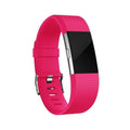 L Size Silicone Watch Wrist Sports Strap For Fitbit Charge Band Wristband Replacement - Rose Red V528-TPEWRISTBAND-L-ROSERED-909797