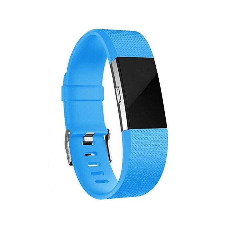 L Size Silicone Watch Wrist Sports Strap For Fitbit Charge Band Wristband Replacement - Sky Blue V528-TPEWRISTBAND-L-SKYBLUE-797996