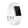 L Size Silicone Watch Wrist Sports Strap For Fitbit Charge Band Wristband Replacement - White V528-TPEWRISTBAND-L-WHITE-959829